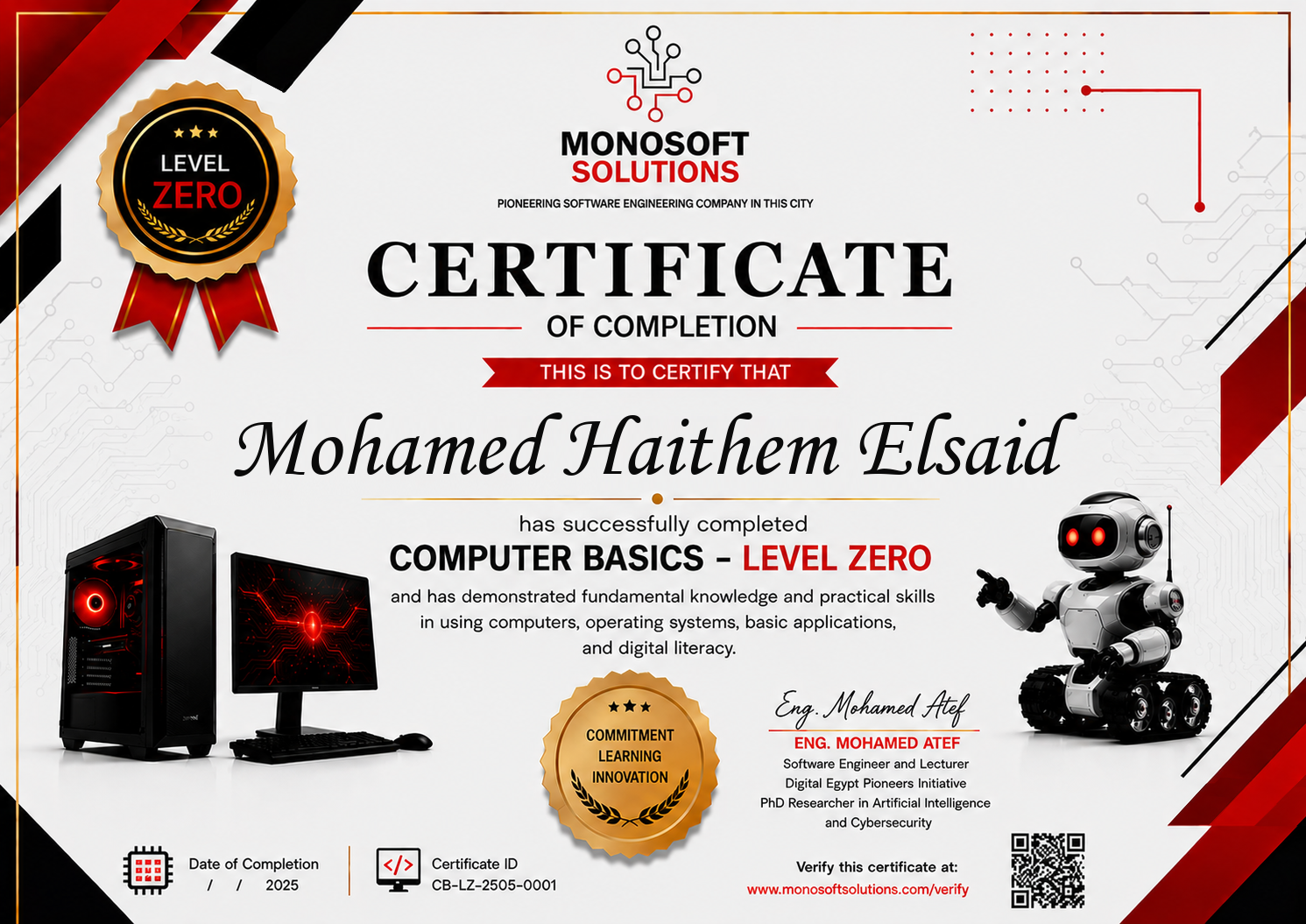 Certificate 10 Mohamed Haithem Elsaid